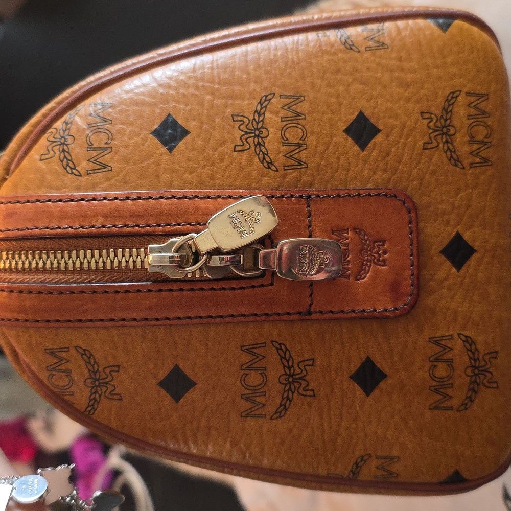 MCM Cognac Visetos Satchel - Picture 4 of 12